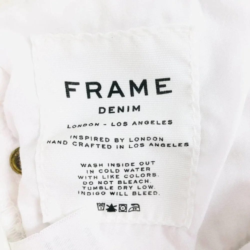 NWOT FRAME LE SKINNY DE JEANNE DISTRESSED RAW HEM JEAN 27